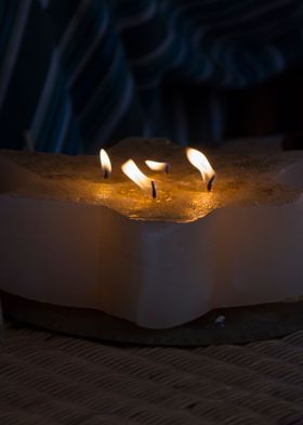 candles in the church