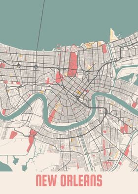 New Orleans Chalk Map