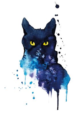 Black Blue Cat