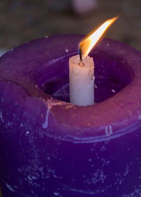 candles in the church