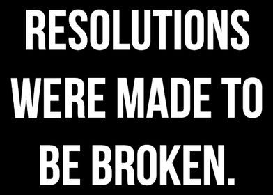 New Years Resolutions Joke