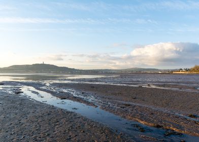 Scrabo Tower and sand flat