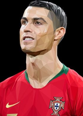 Ronaldo Portugal Lowpoly