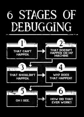 6 stages of debugging