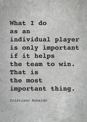 CR7 C Ronaldo Quote L020