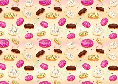 Colorful Donut Pattern