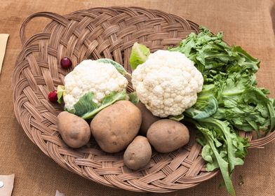 Potato and cauliflower