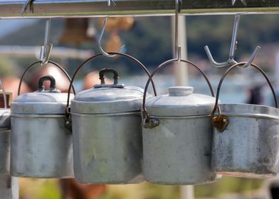 old pots and pans