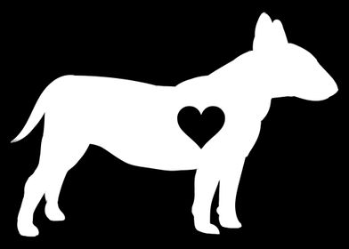 Bull Terrier Heart Bull Te