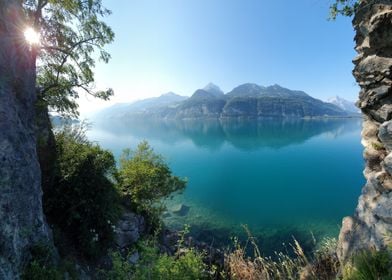 Mountains at Lake Nature