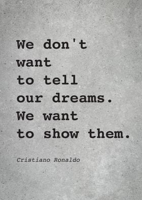 CR7 C Ronaldo Quote L016