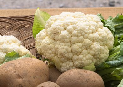 Potato and cauliflower