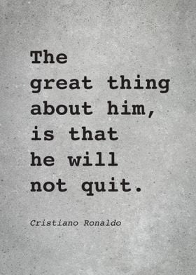 CR7 C Ronaldo Quote L028