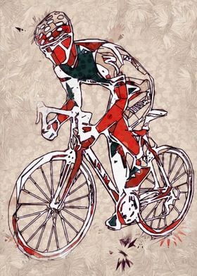 Bicyclist Artwork