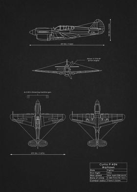 P40 Warhawk Blueprint