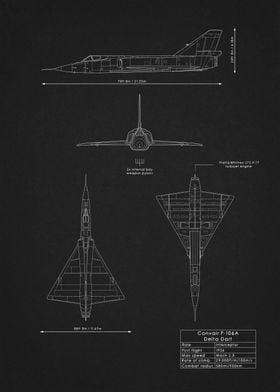F106 Delta Dart Blueprint