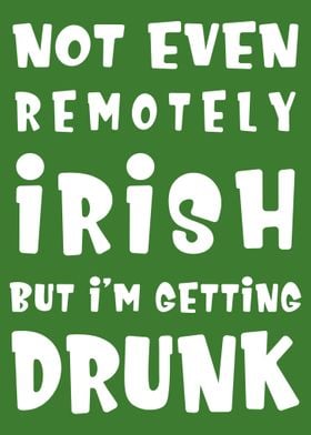 Drunk Irish St Patrick