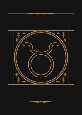  Zodiac Sign Symbol TAURUS