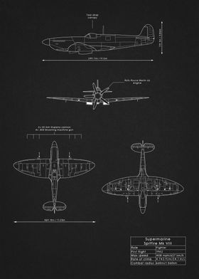 Spitfire Mk VIII Blueprint