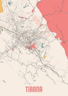 Tirana Chalk Map