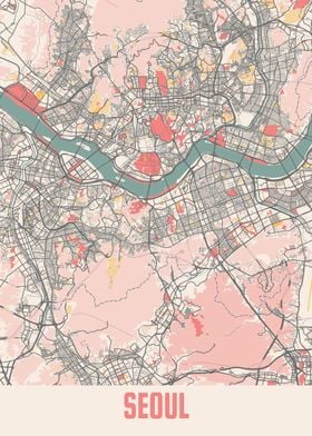 Seoul Chalk Map