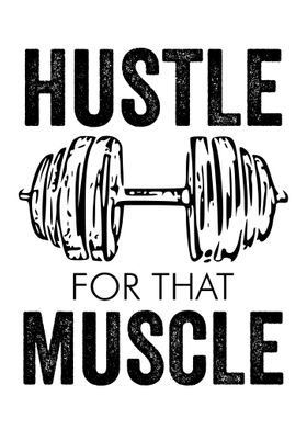 HUSTLE MUSCLE WHITE