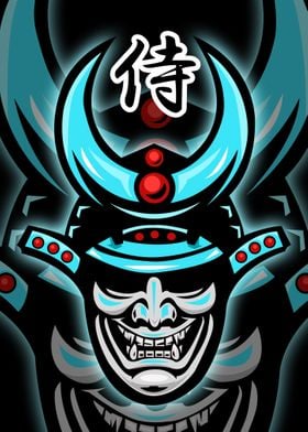 samurai head logo 3