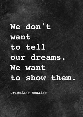 CR7 C Ronaldo Quote D016