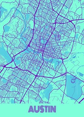 Austin Galaxy City Map