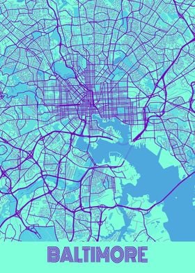 Baltimore Galaxy City Map