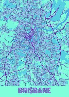 Brisbane Galaxy City Map