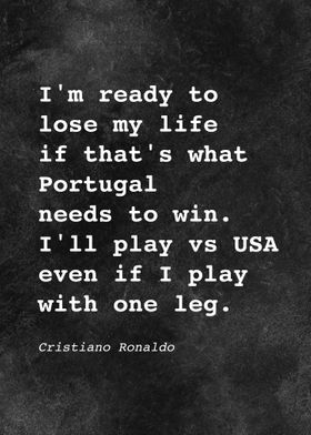 CR7 C Ronaldo Quote D027