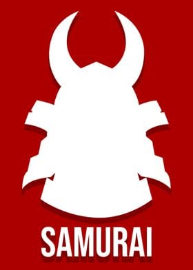 samurai simple poster