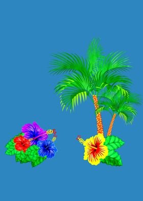 Lei Day Flower design Hula