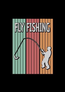 Fly Fishing Retro Vintage