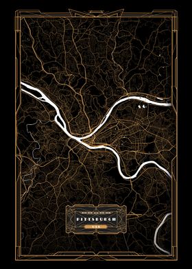 Gold Art Deco City Maps-preview-3