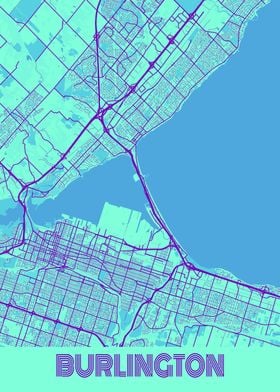 Burlington Galaxy City Map