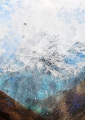 Mountain painting 