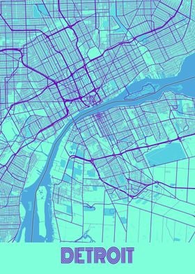 Detroit Galaxy City Map