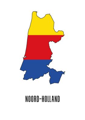 Noord Holland With Flag