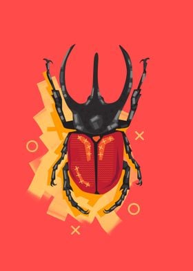 Beetle Pop art Painting