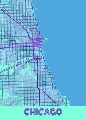 Chicago Galaxy City Map