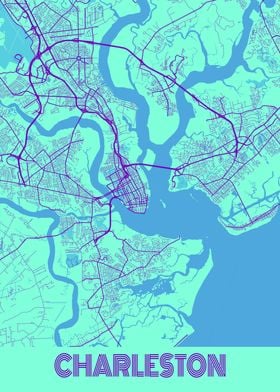 Charleston Galaxy City Map