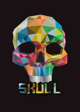 skull artwork poster