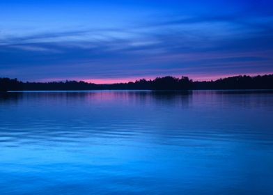 Sunset  Lake Nipissing Ont