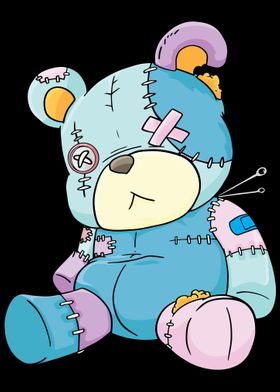 Teddy Bear Anime Pastel Go