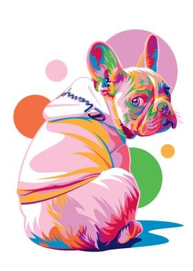 Colorful French Bulldog