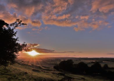 Sunset over Somerset