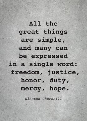 W Churchill Quote L037