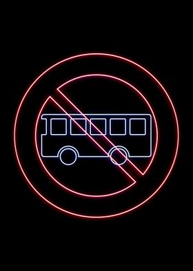 bus traffic forbidden sign
